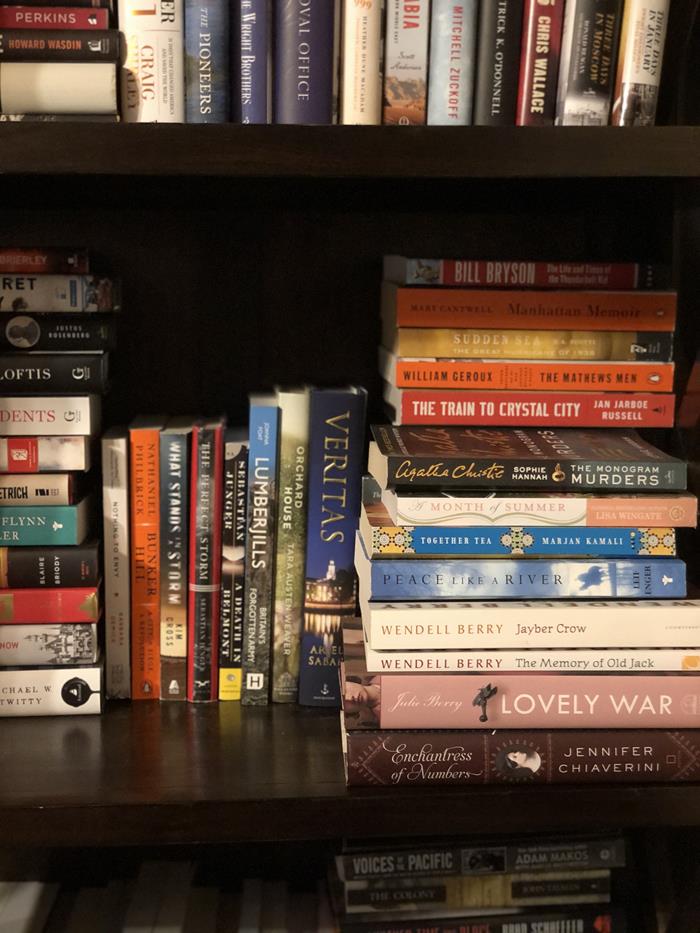 A Year of Backlist Books Stack