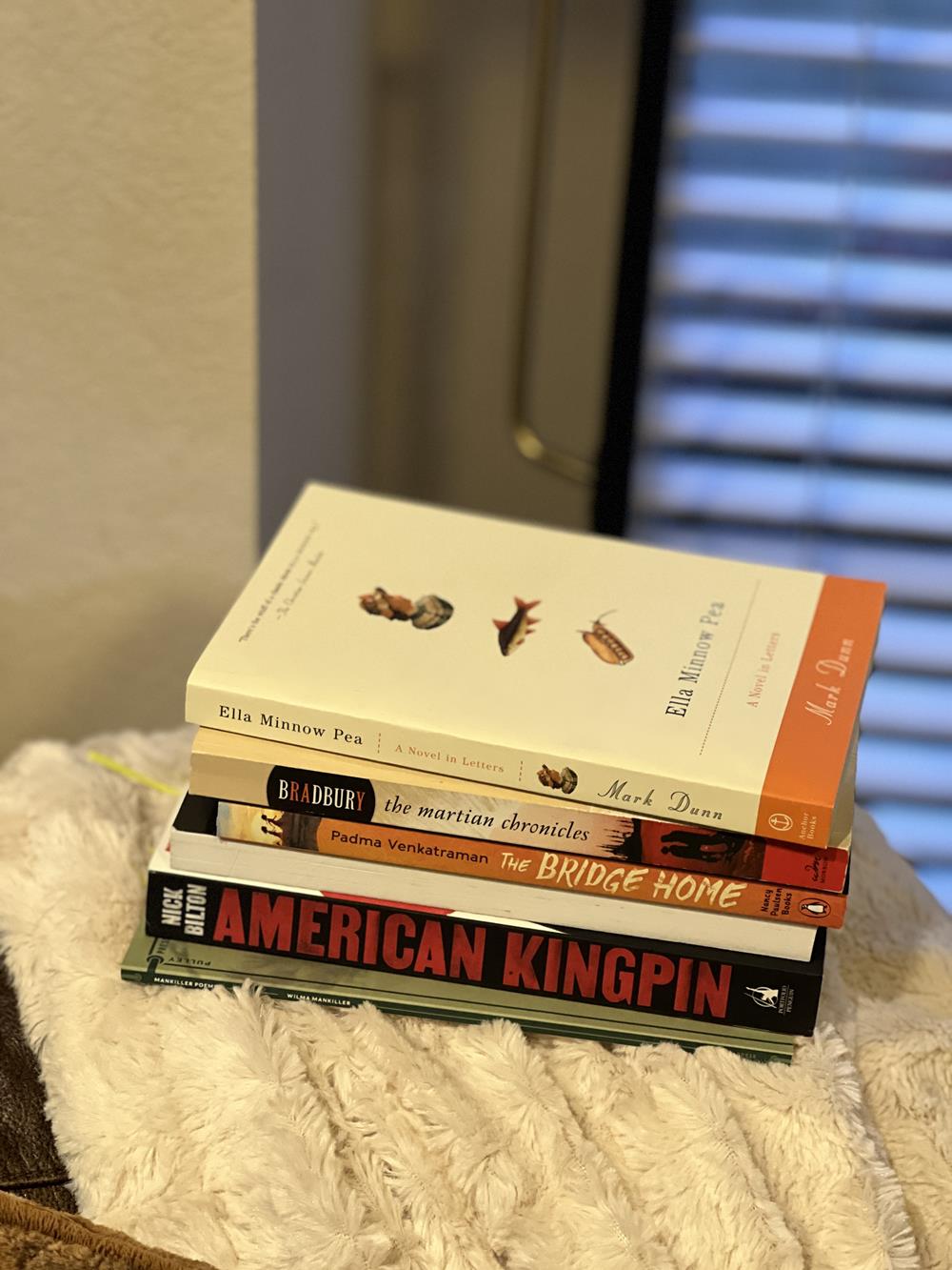 A Stack of favorite books of 2023