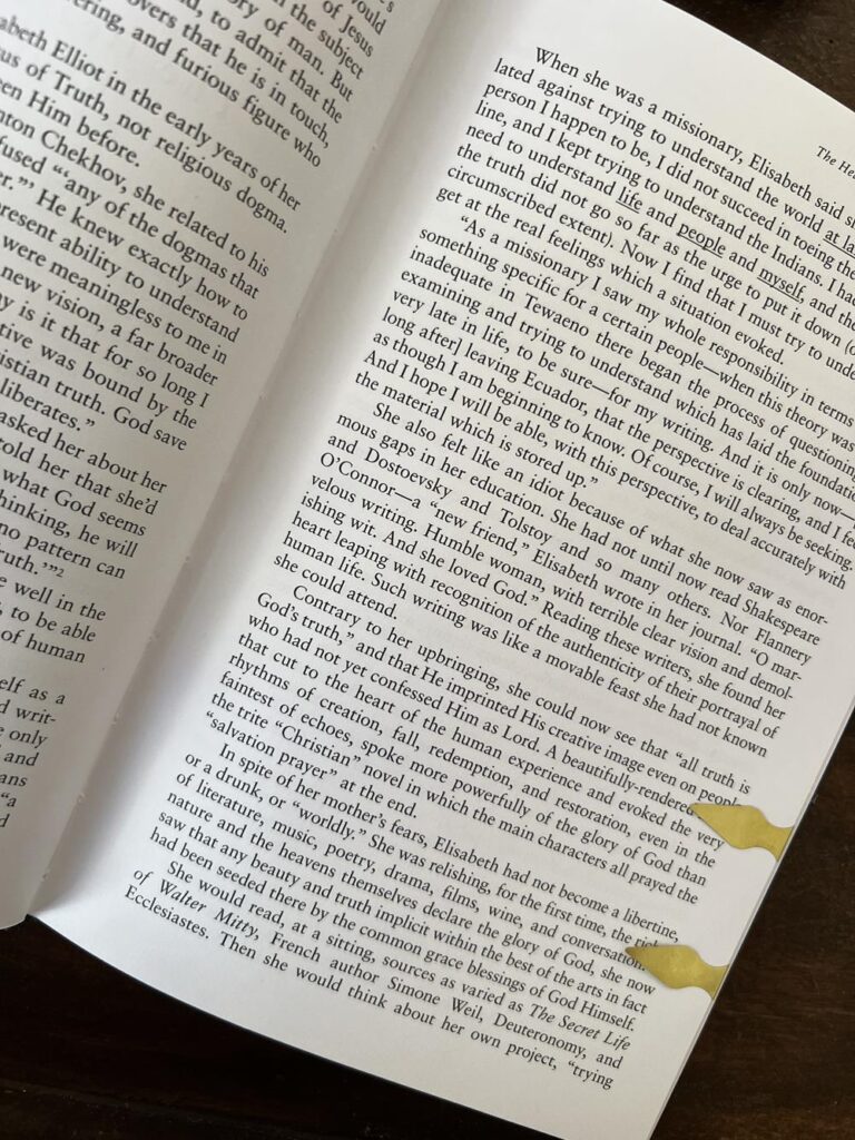 book with two book darts on page