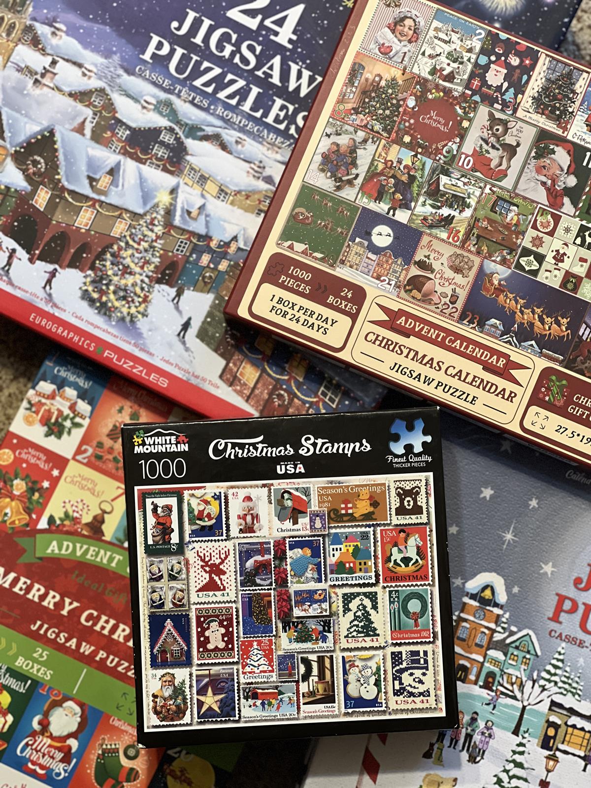 Stack of Advent Calendar Puzzles