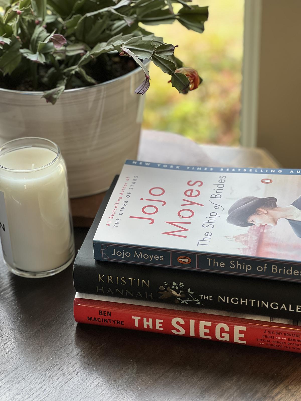 Stack of books read in March 2025