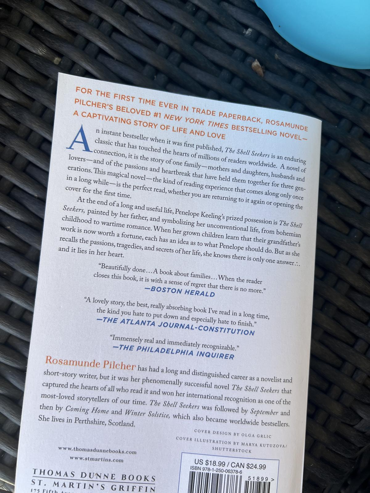 The Shell Seekers book back cover