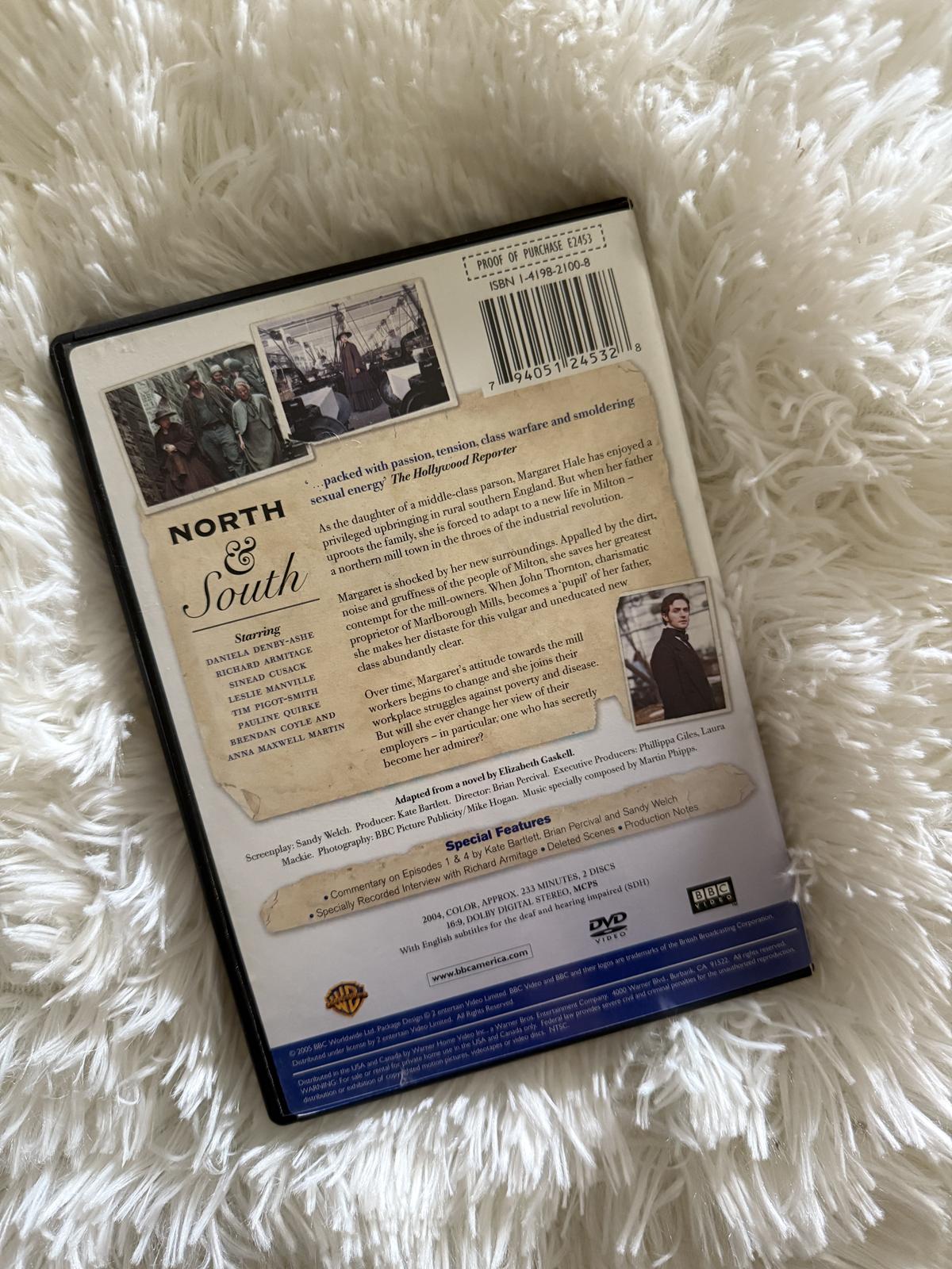 North and South movie back cover