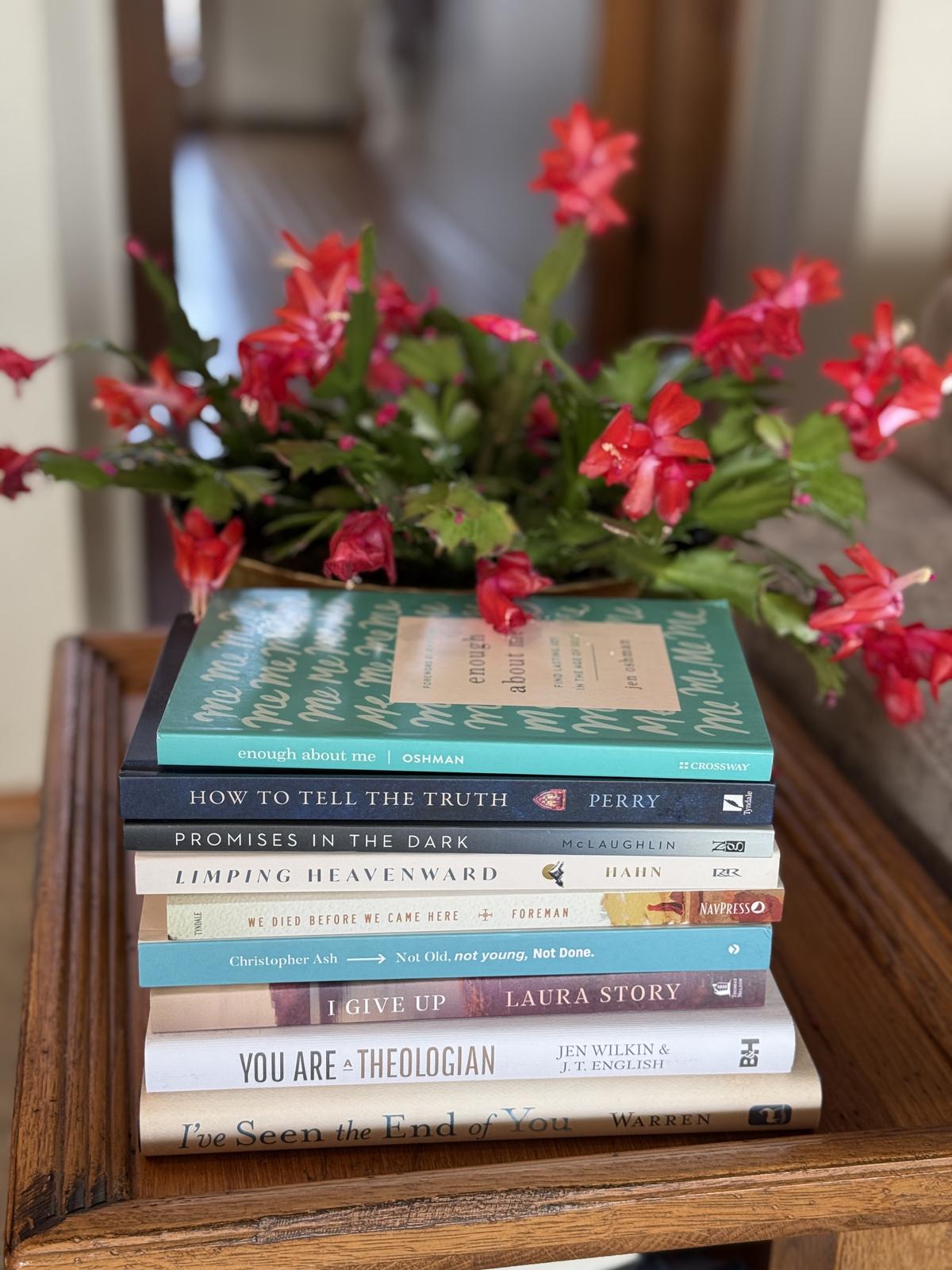 Stack of Christian Books To Read in 2026