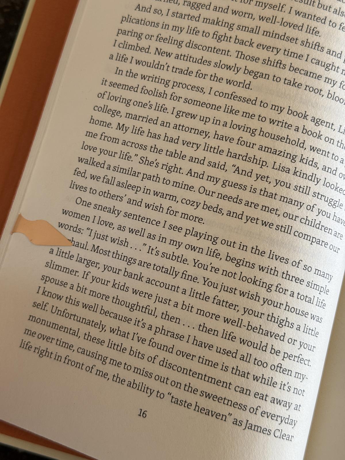 book dart on page I Just Wish I Had a Bigger Kitchen book