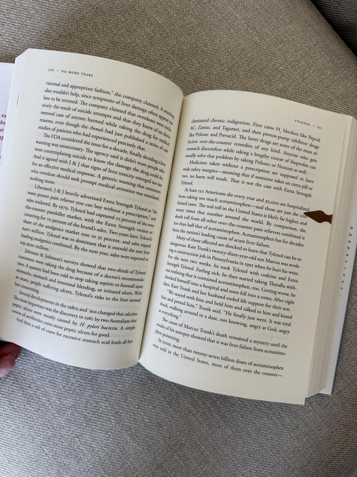 No More Tears inside page