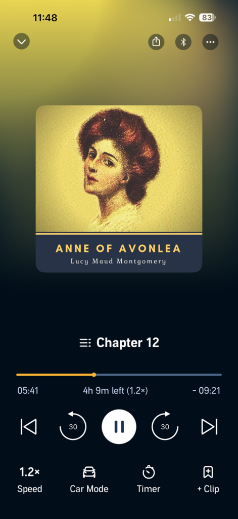 Anne of Avonlea audiobook